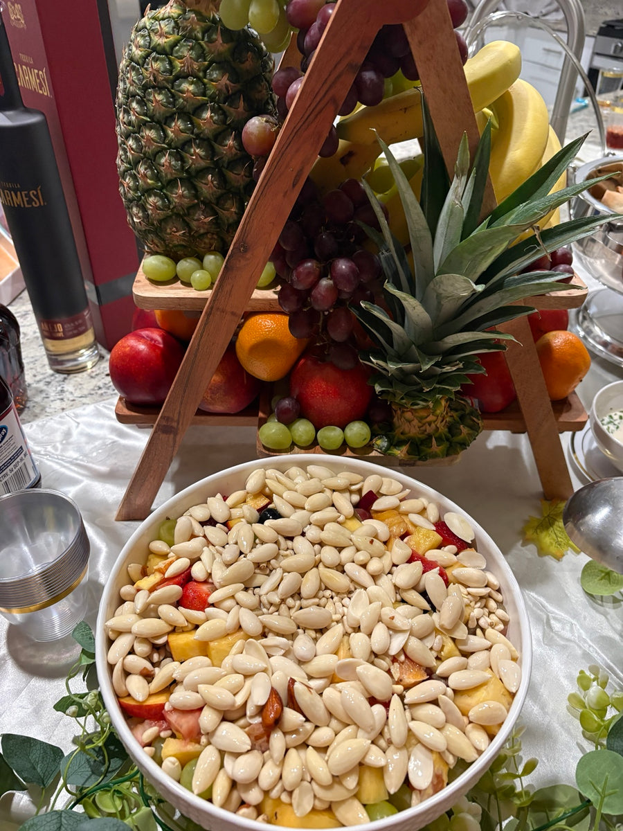 Fruit and dessert display at a Mama Love event